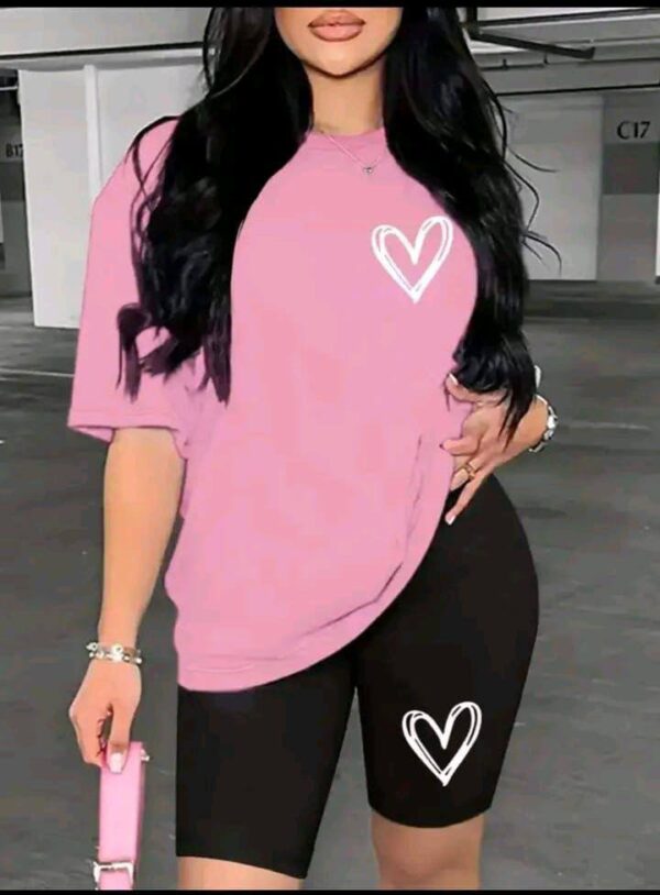 Conjunto Biker Dama (Corazón Blanco)