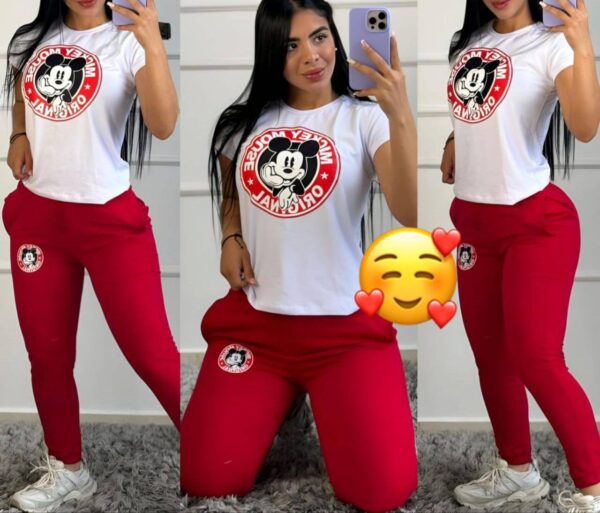 Conjunto Jogger Dama rojo
