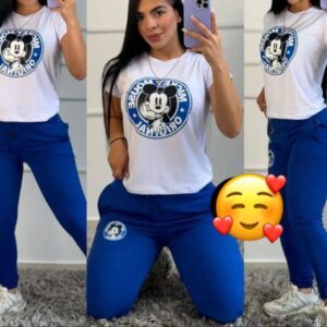 Conjunto Jogger Dama azul