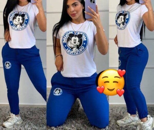 Conjunto Jogger Dama azul